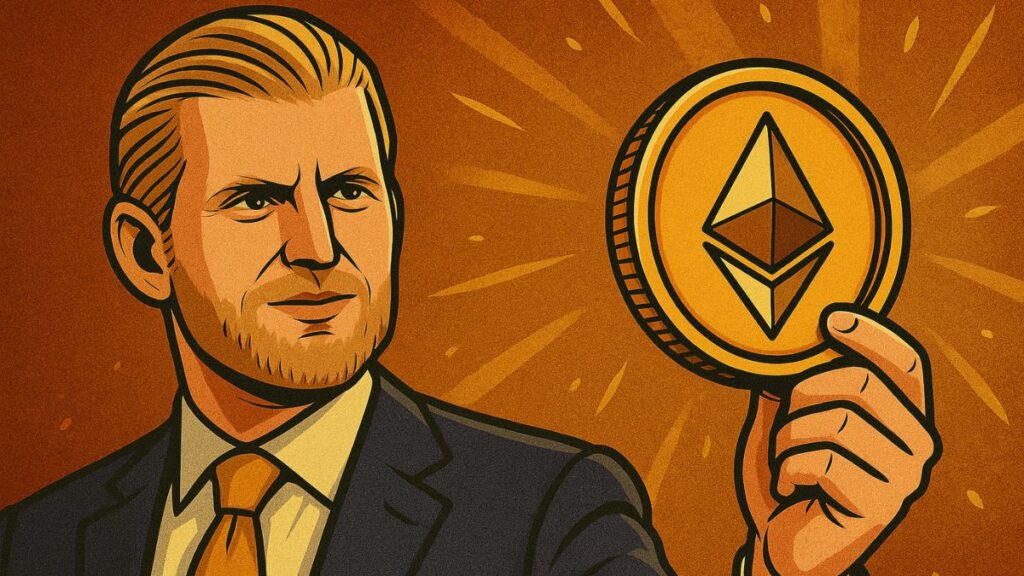 Ethereum a US$ 8 mil? Eric Trump entra no jogo e aposta alto