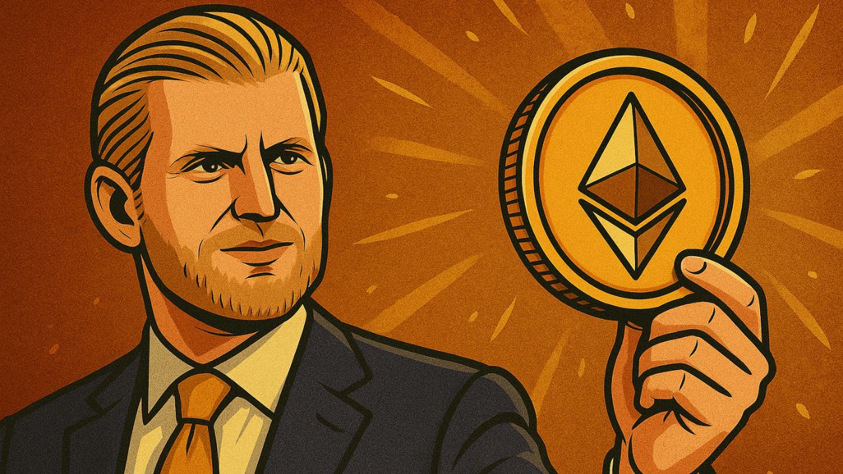 No momento, você está visualizando Ethereum a US$ 8 mil? Eric Trump entra no jogo e aposta alto